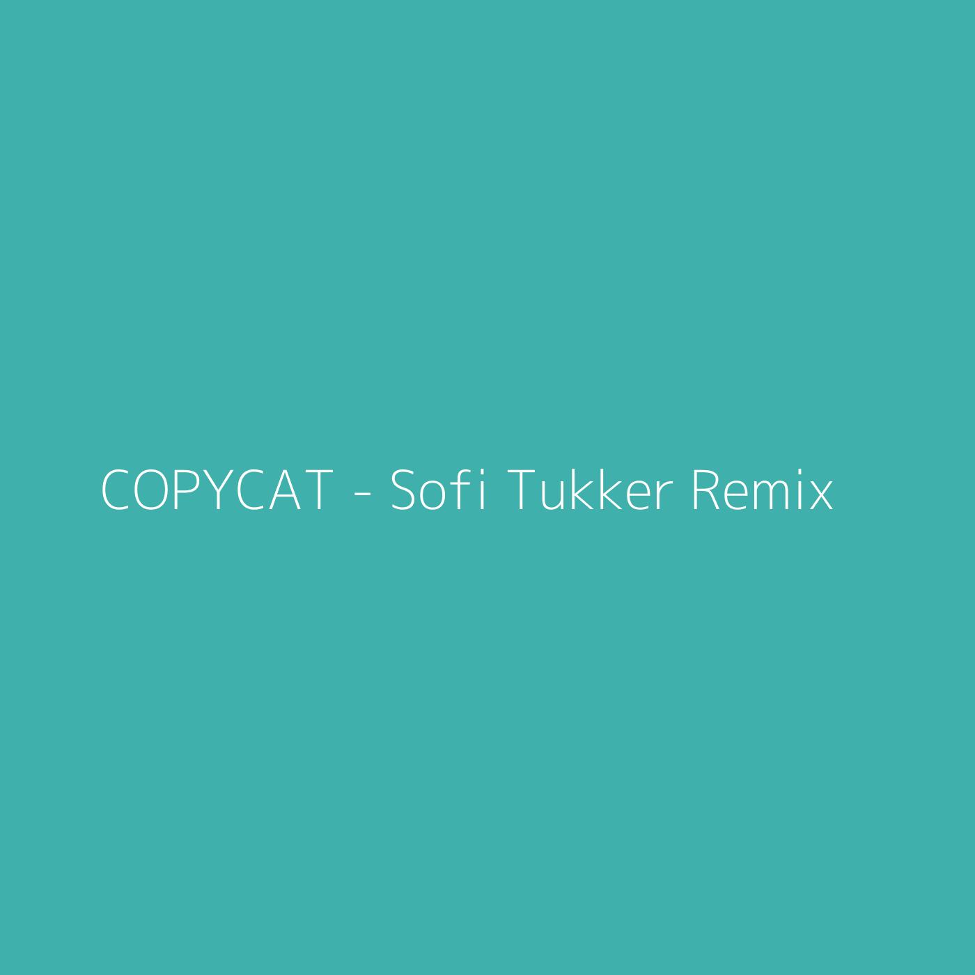 COPYCAT - Sofi Tukker Remix – Billie Eilish